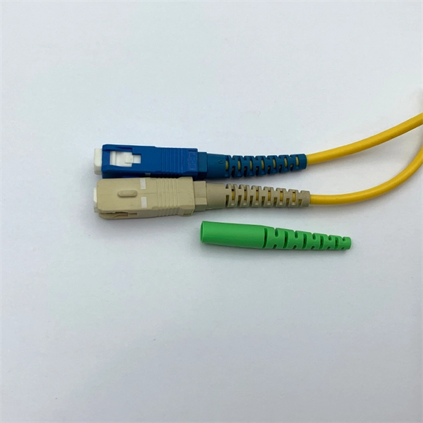 Making fiber optic cables using leather cables